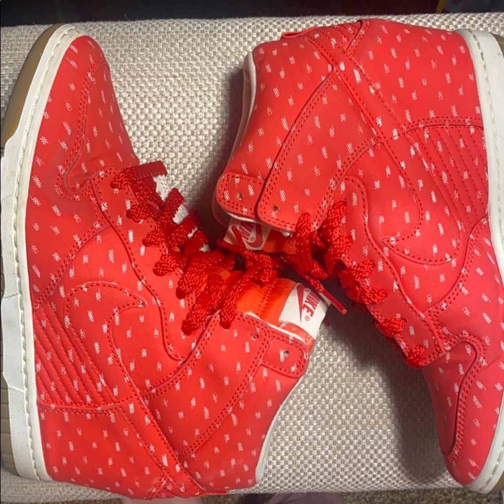 Nike WOMEN'S Dunk Sky Hi High Print WEDGE RARE